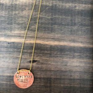 Alisa Michelle Do what you love necklace 14k gold